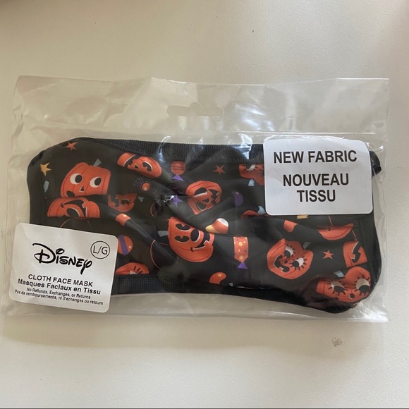 Disney Accessories - Disney Parks Halloween Mickey Pumpkin Face Mask L